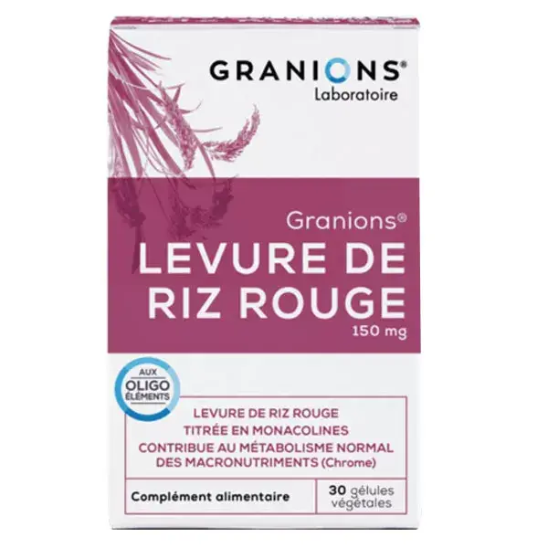 Granions Arroz Vermelho Fermentado 150mg 30 cápsulas