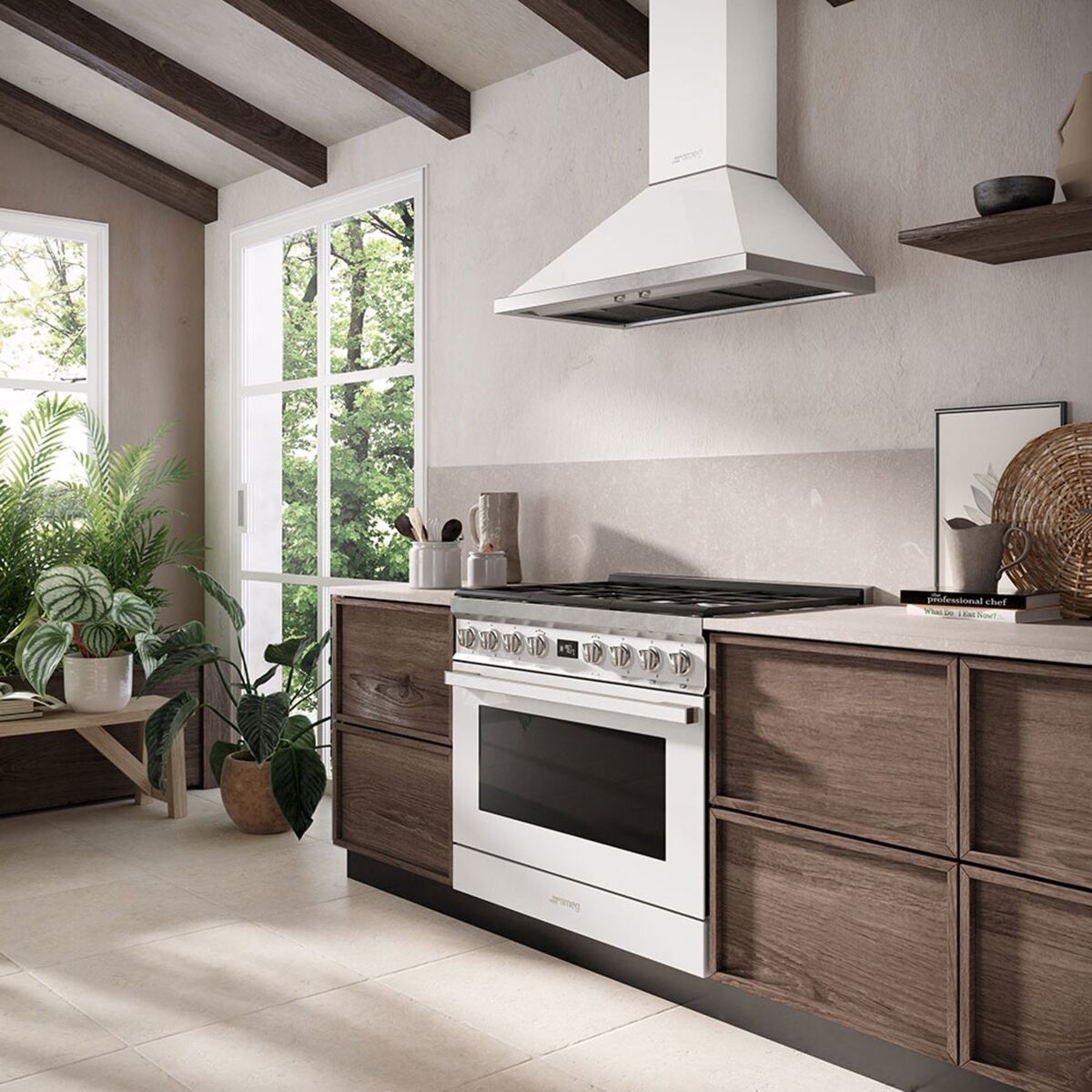 KPF9WH Portofino kjøkkenvifte 90 cm, hvit