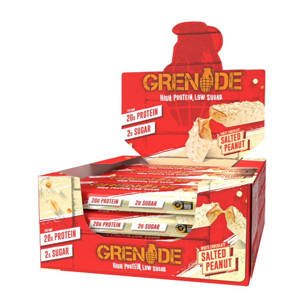 Grenade Protein Bars White Chocolate Salted Peanut12 x 60 gr