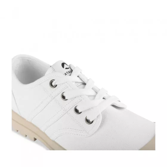 Baskets BLANC Femme Lacets - PATAUGAS