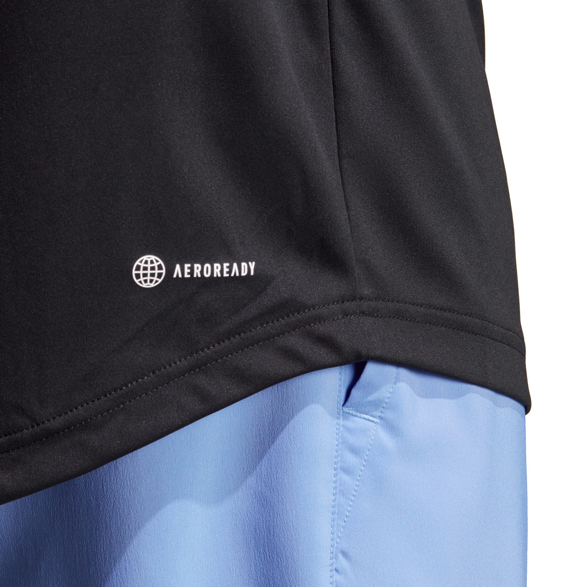 adidas Club Tennis 3-Streifen T-Shirt Herren schwarz
