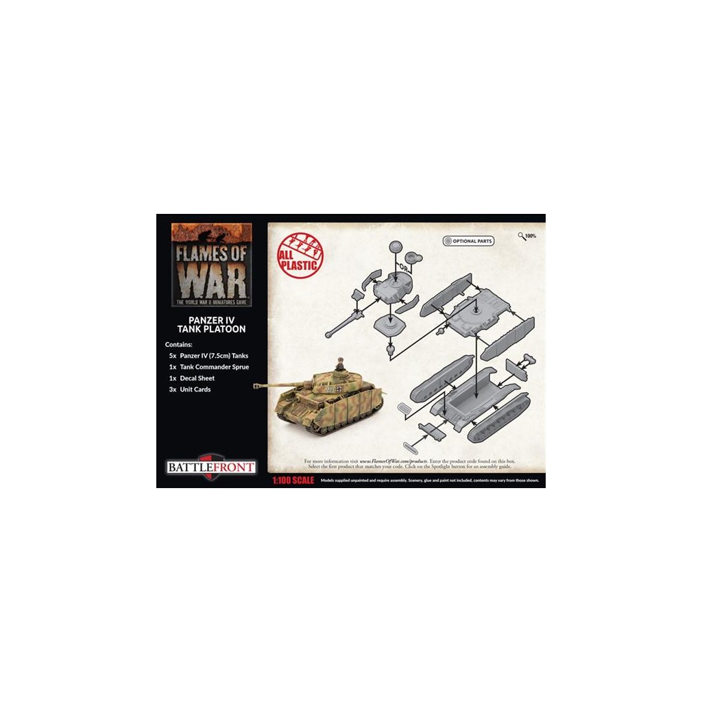 Flames of War - Panzer IV Tank Platoon