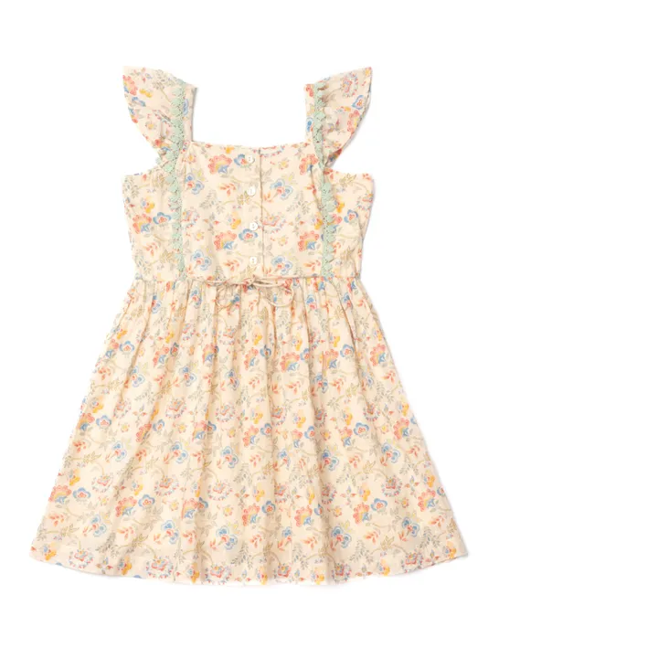 Lali Robe Pinafore Fleurie | Beige