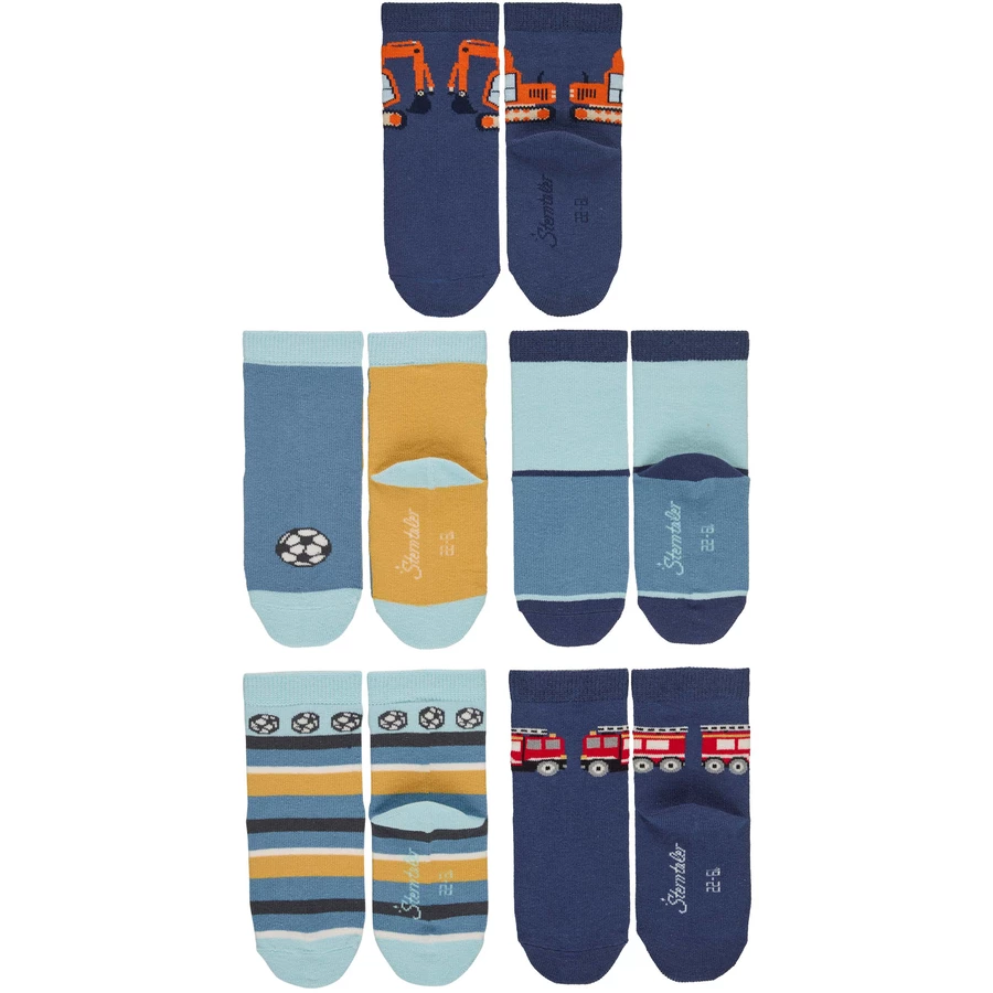 Sterntaler Baby-Söckchen 5er-Pack Jungen blau
