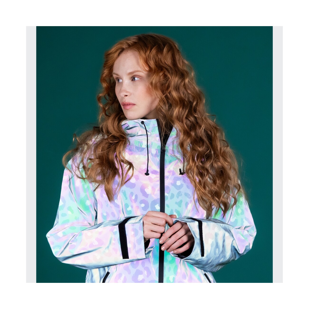 Paikka Regenjacke Green Leo Unisex