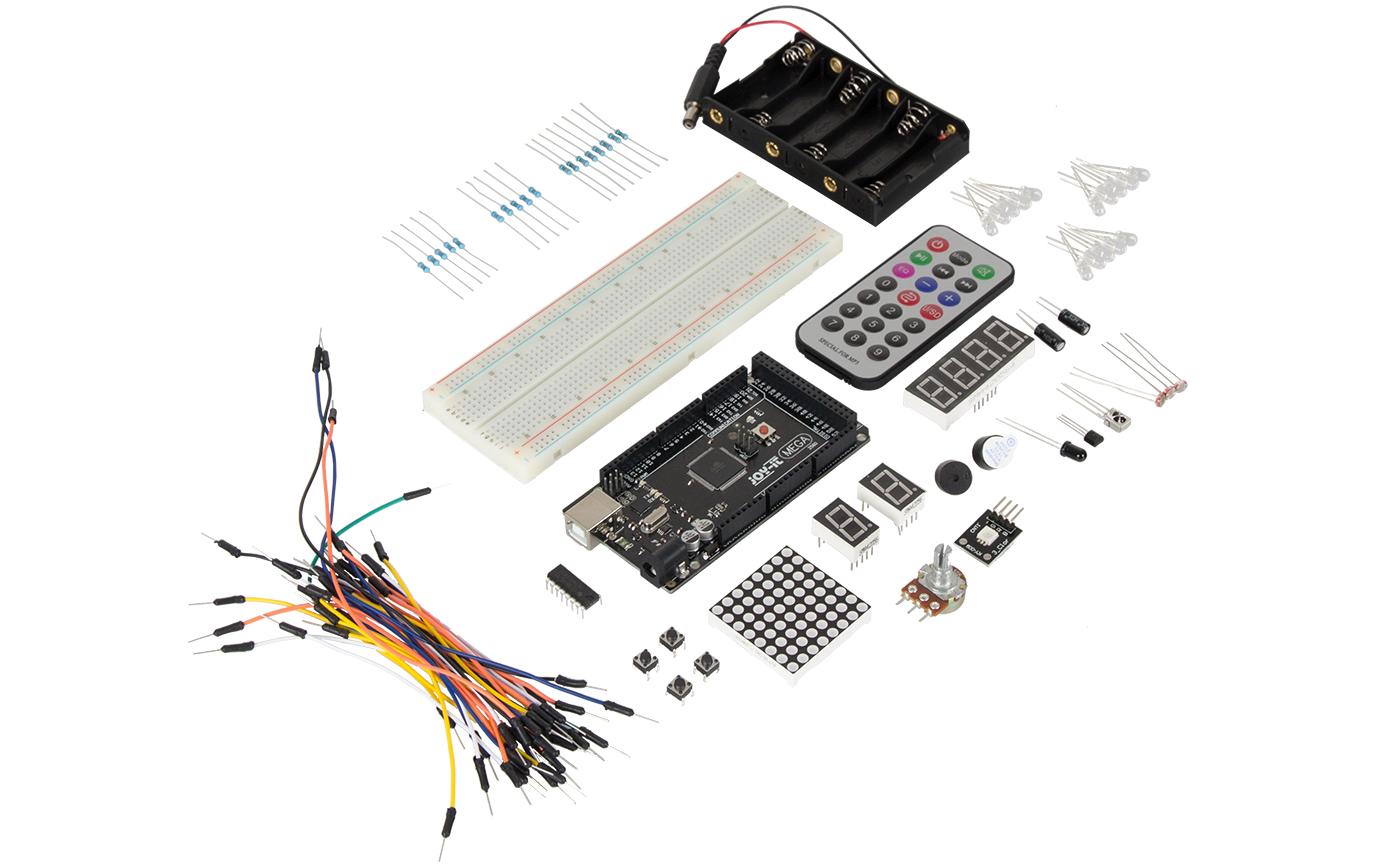 Starter Kit Mega2560 Arduino Mikrocontroller LernsetArduino Starterkit mit Breadboard und 86 Komponenten