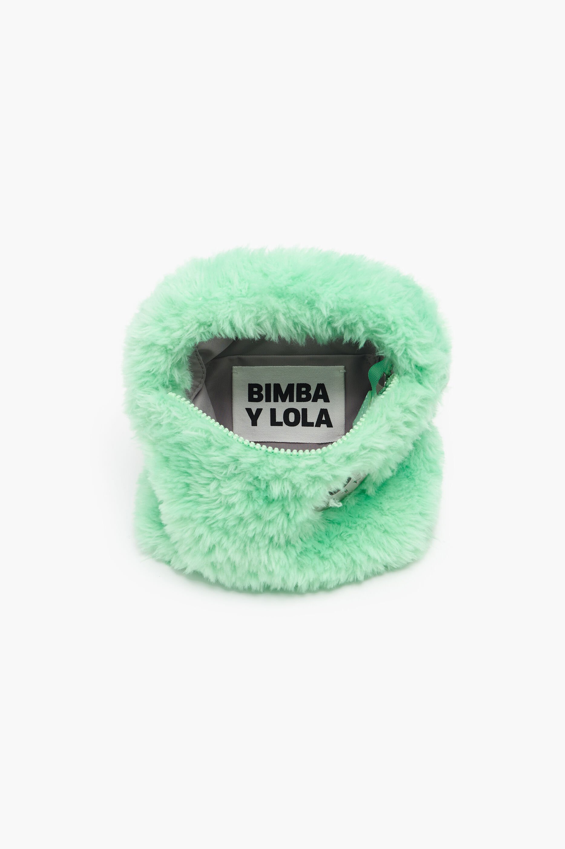 Bolsa hobo pequena, cabelo verde menta