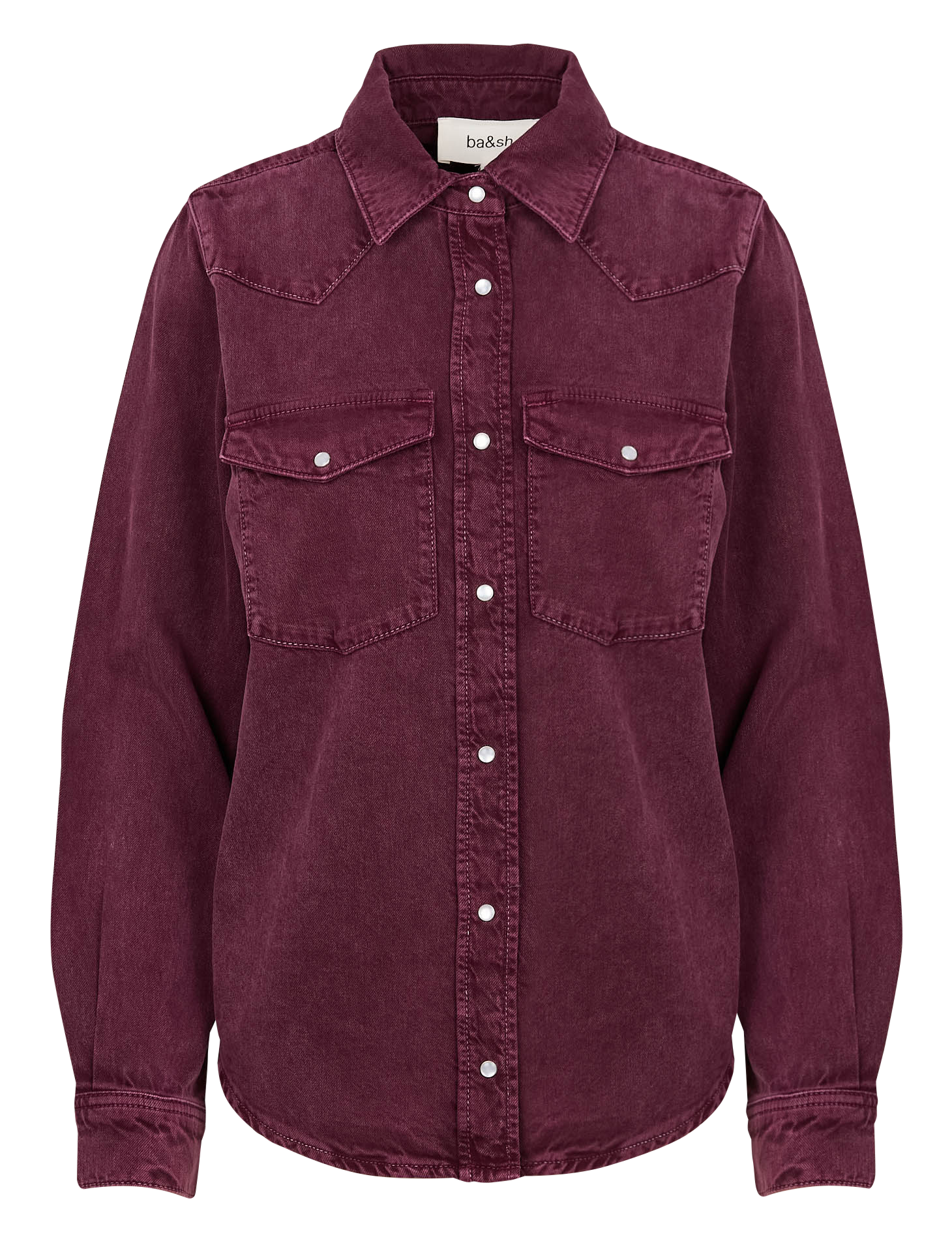FALTER - Chemise col classique en coton | Rouge