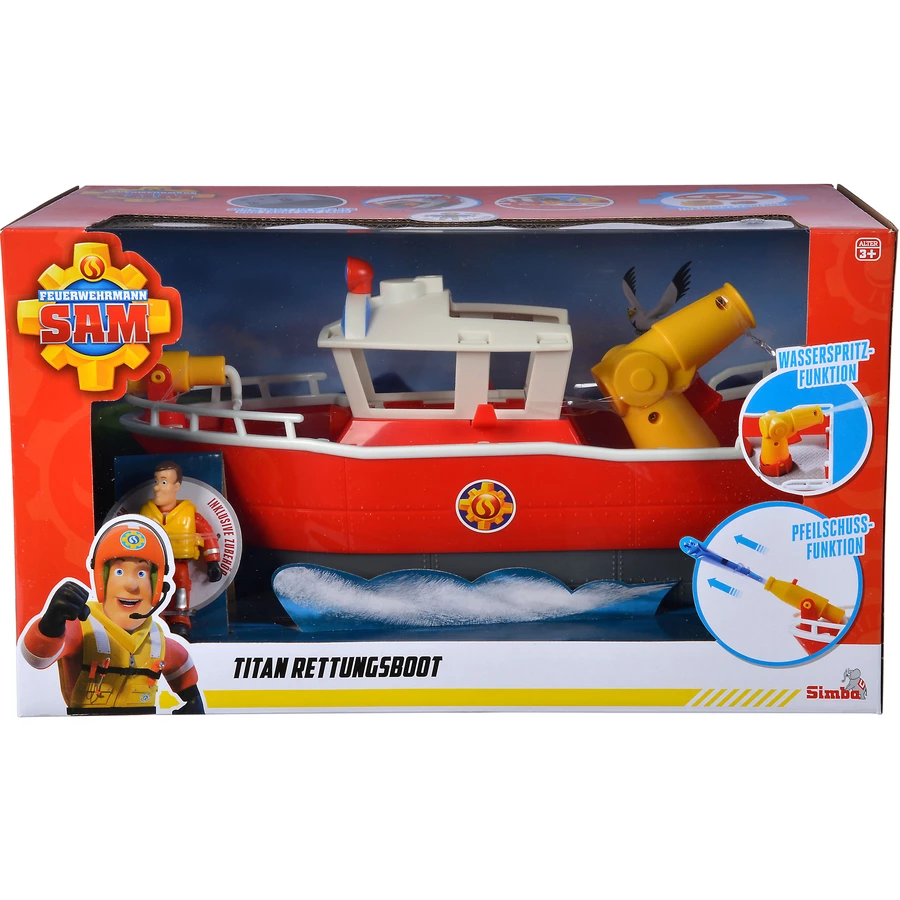 Simba Toys Feuerwehrmann Sam Titan Feuerwehrboot