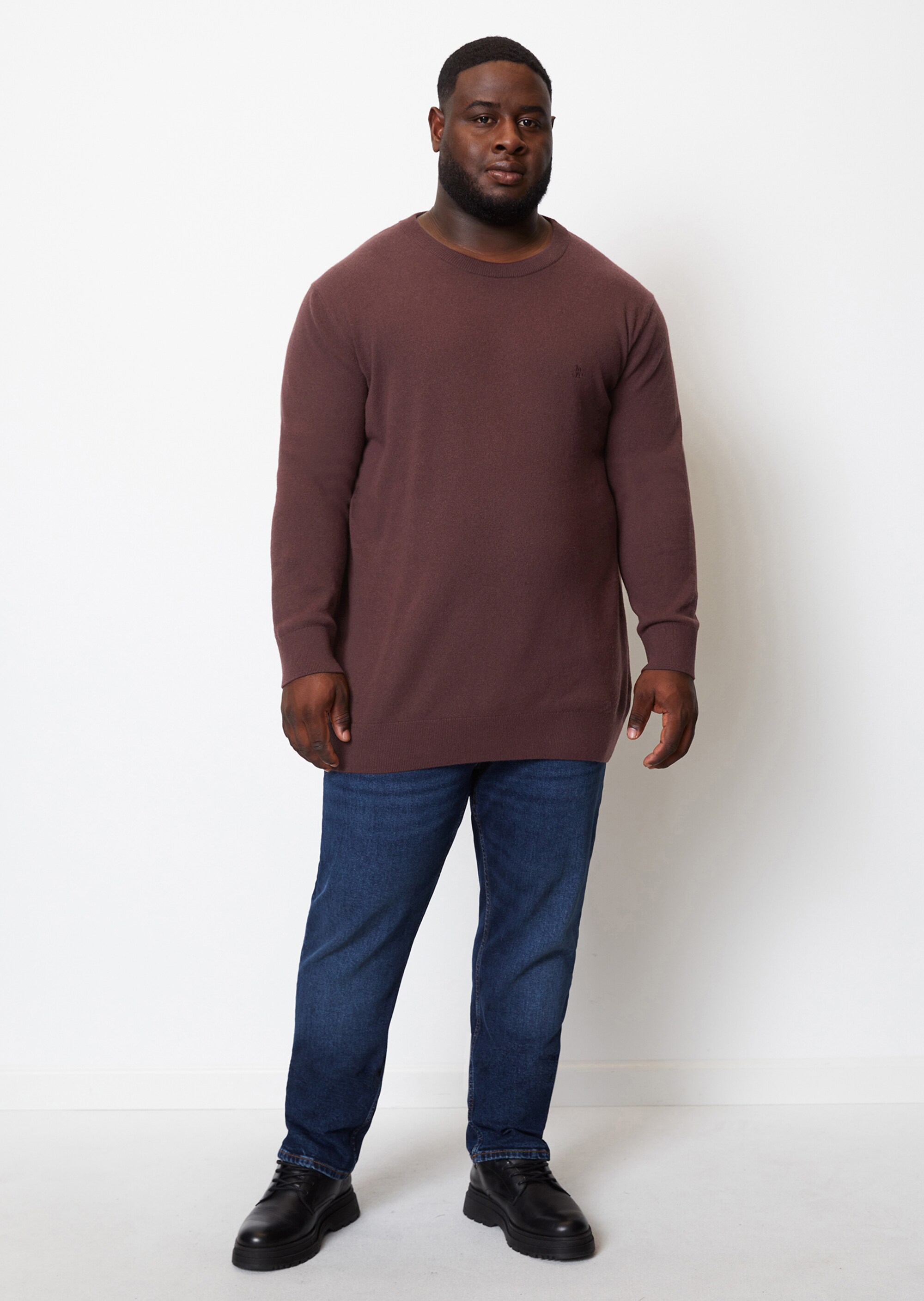 Pullover regular aus softem Bauwolle-Schurwolle-Mix