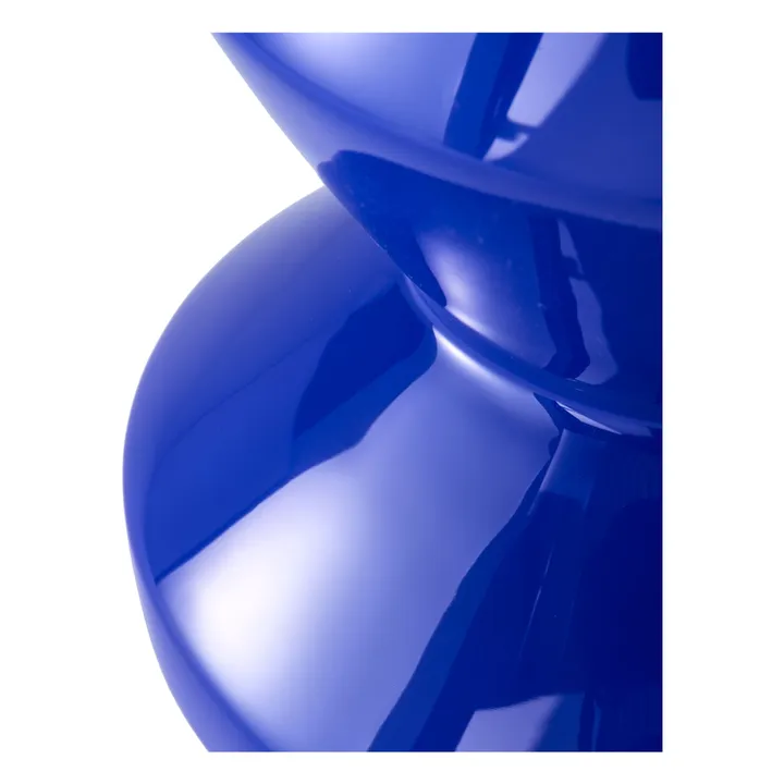 Pols Potten Tabouret Zig Zag | Bleu foncé