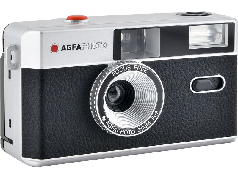 Agfa Analogkamera 35 mm - Schwarz Wiederverwendbare 35 mm Analogkamera