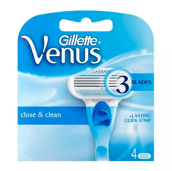Venus Close & Clean Barberblader 4stk