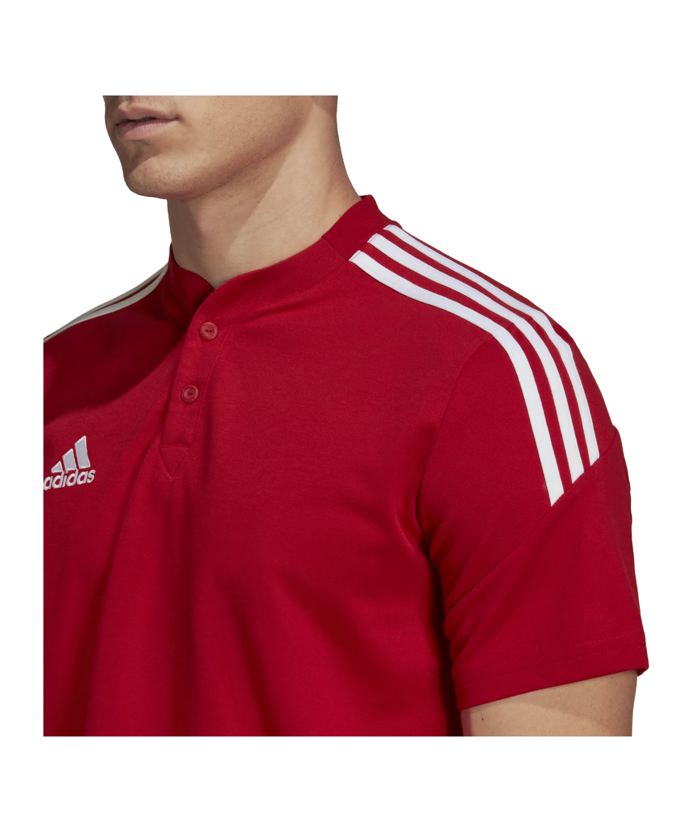 adidas Condivo 22 Poloshirt Rot Weiss