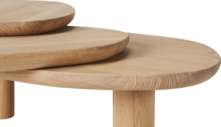 Bolia Latch salontafel wit geolied eiken