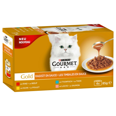 Gourmet Gold Sauce Delight mit Huhn 4x85g