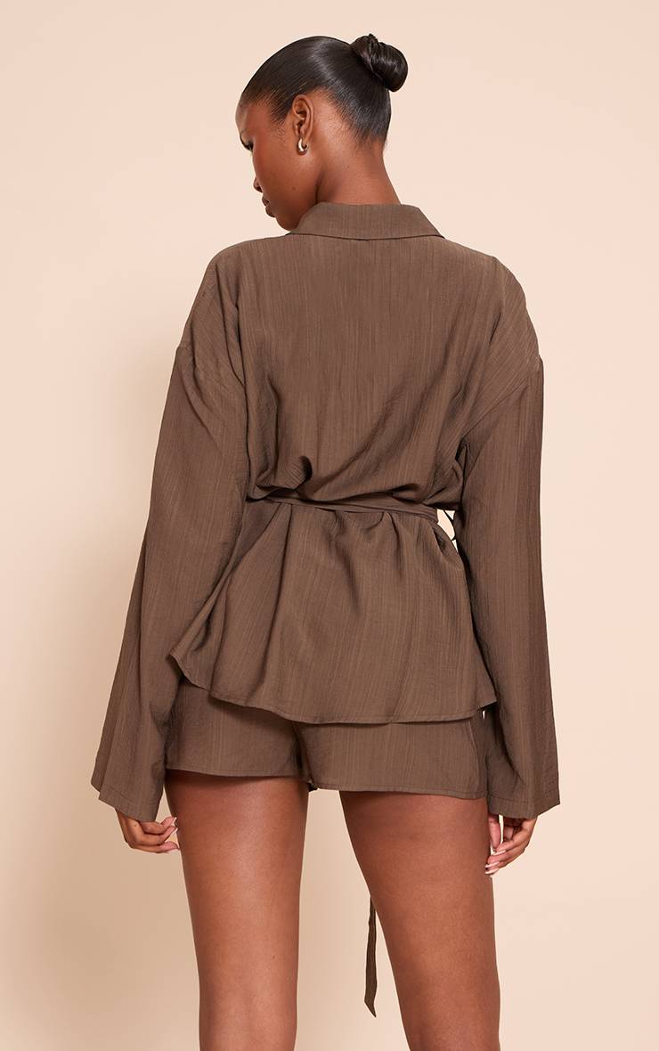 Chocolat Short Fluide Texturé