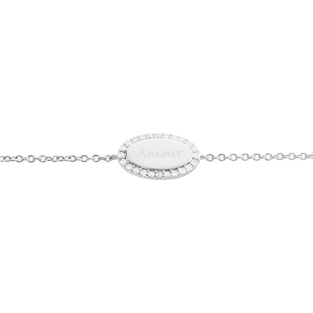 Bracelet Argent Blanc Ankur Oxydes De Zirconium