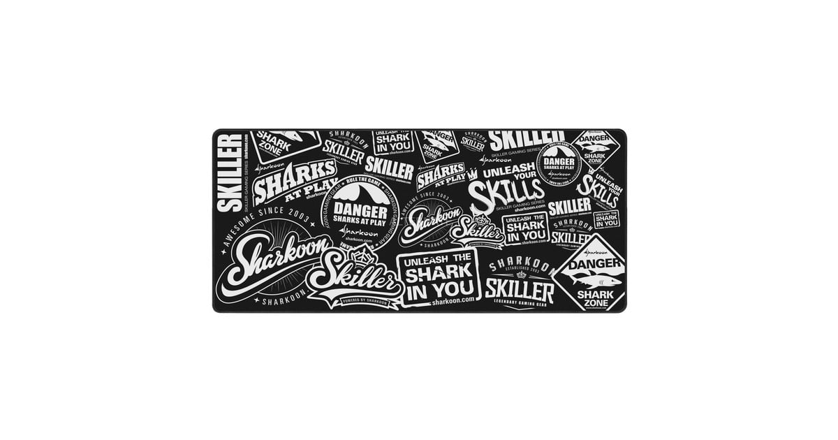 SharkoonSKILLER SGP2 XXL gaming muismat  (Zwart/wit)