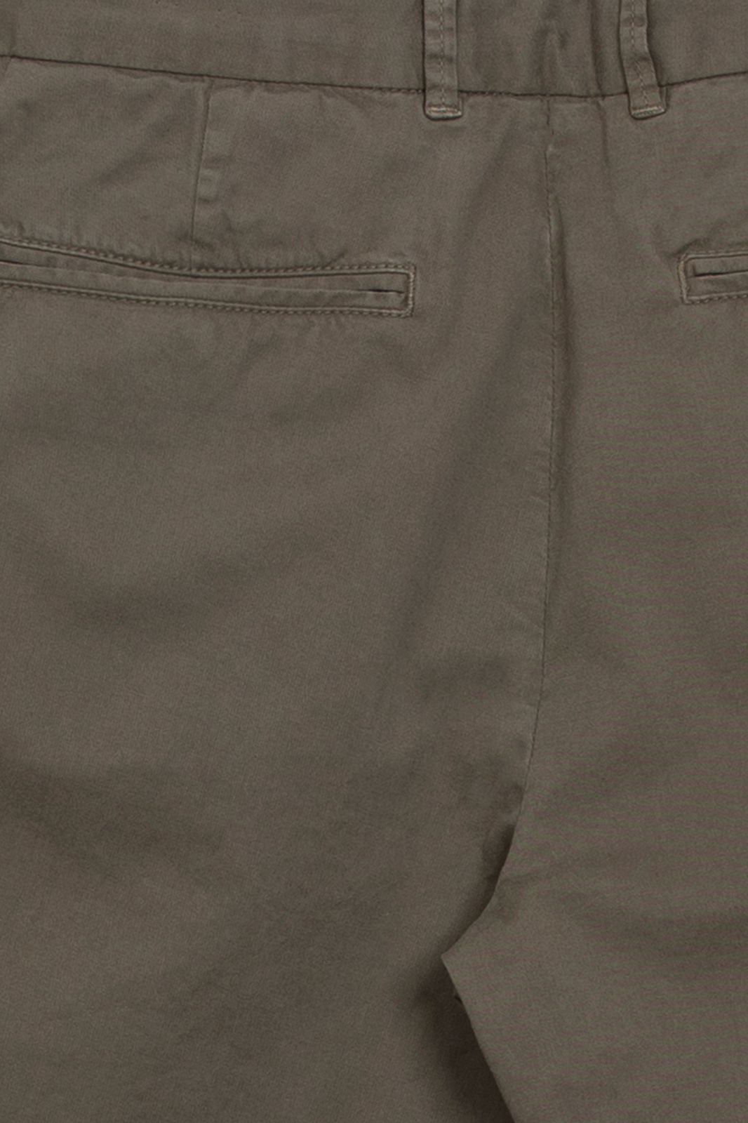 Donkergroene katoenen chino
