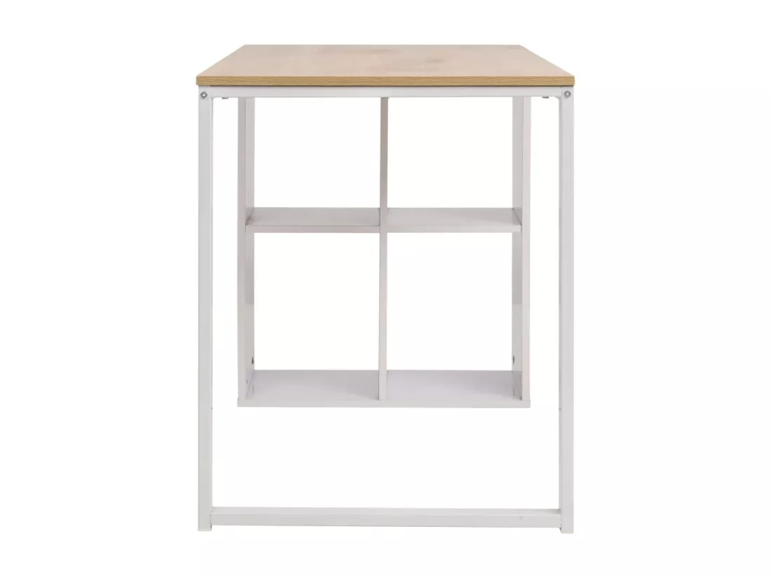 Table d'écriture 120x60x75 cm Chêne et blanc