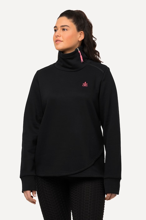 Sweatshirt, Stehkragen, Zipper, Mandala, Langarm