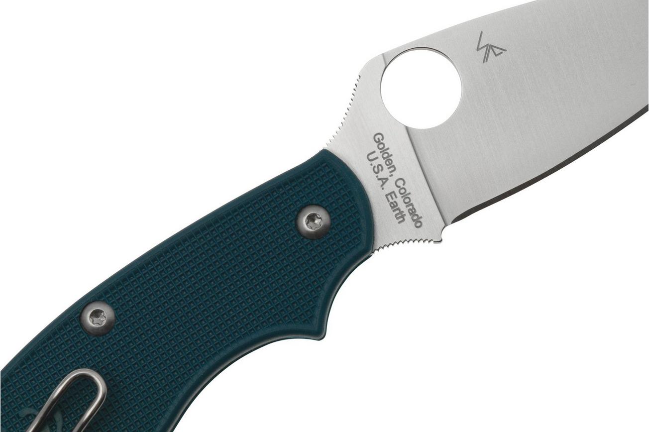 Spyderco UK Penknife CPM-SPY27 C94PCBL Cobalt Blue FRN, zakmes