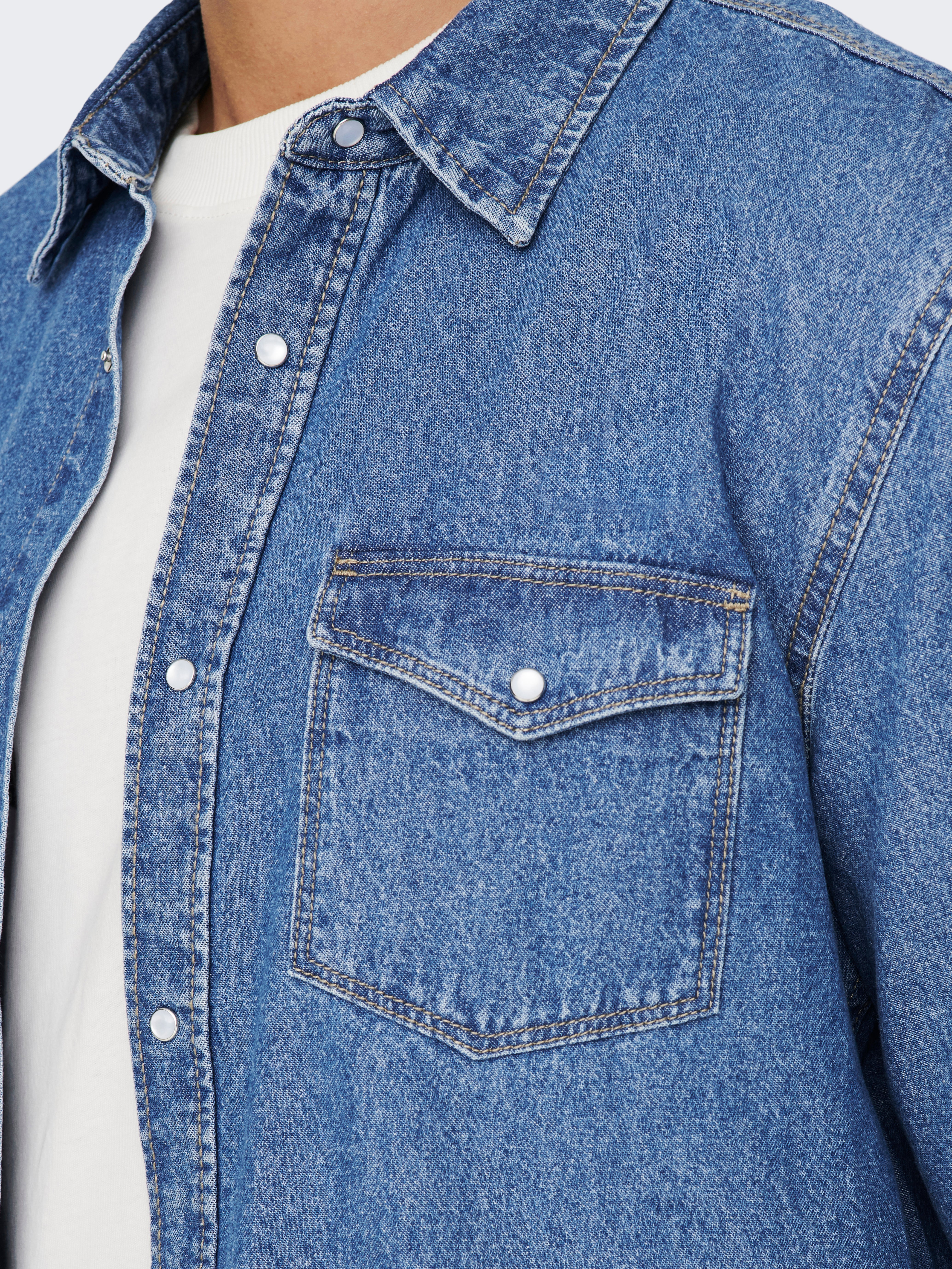 ONSBANE Jeanshemd Medium Blue Denim