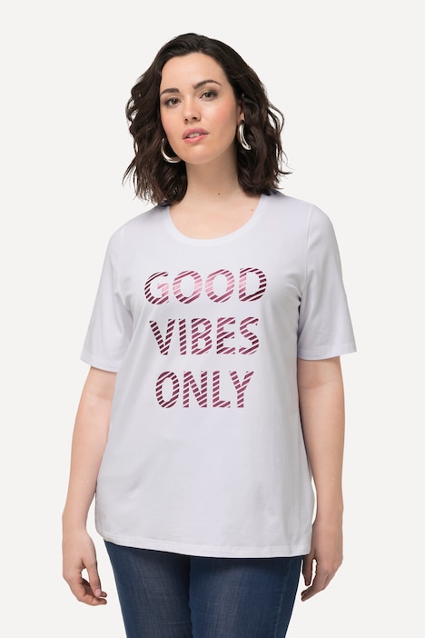 T-Shirt, Good Vibes Only, Rundhals, Halbarm