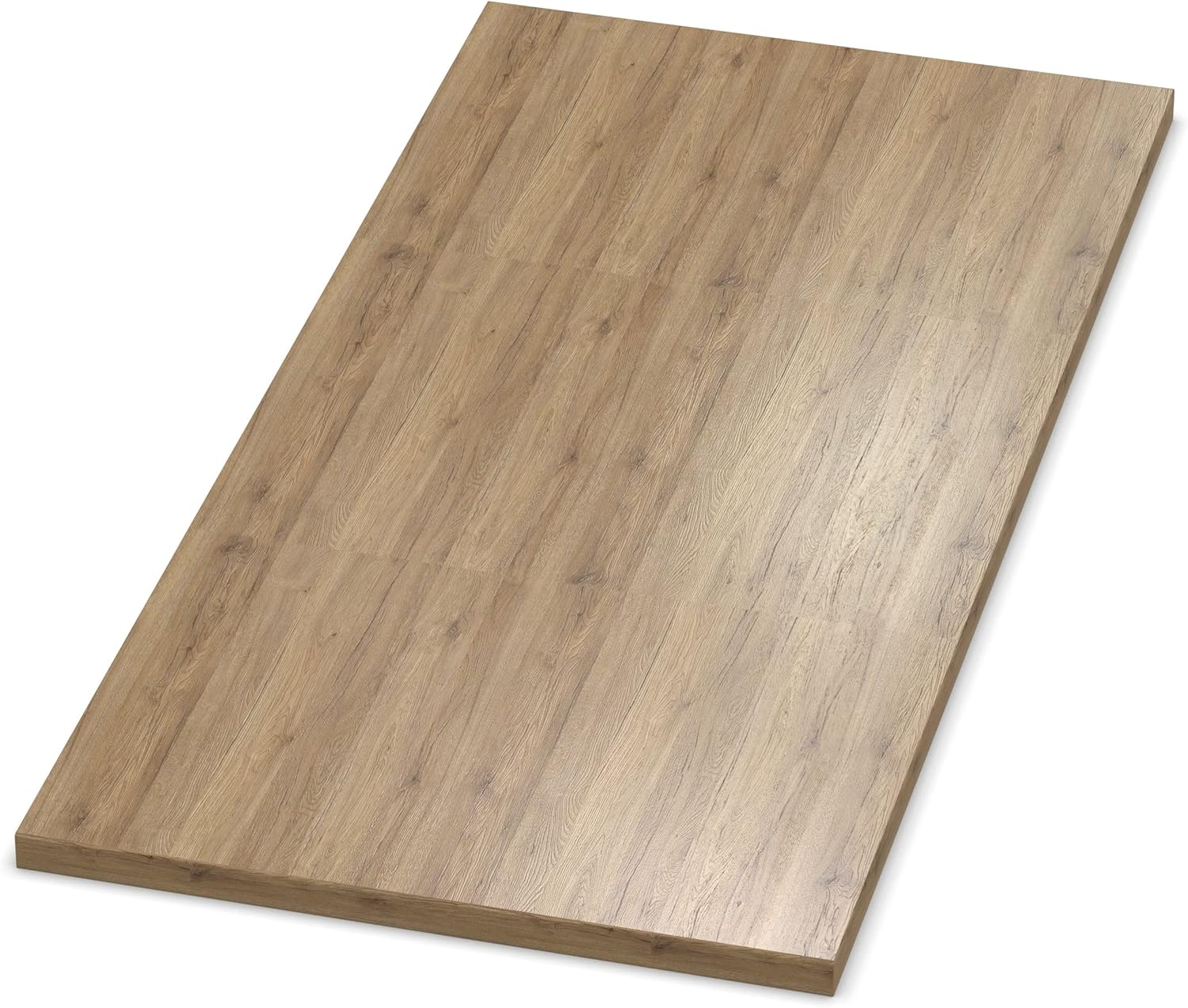 AUPROTEC Tischplatte 28mm Eiche Sanremo Classic 160x60 cm I Spanplatte mit 1mm ABS Kante & PU-Verleimung I melaminharzbeschichtet I elegant & wasserabweisend