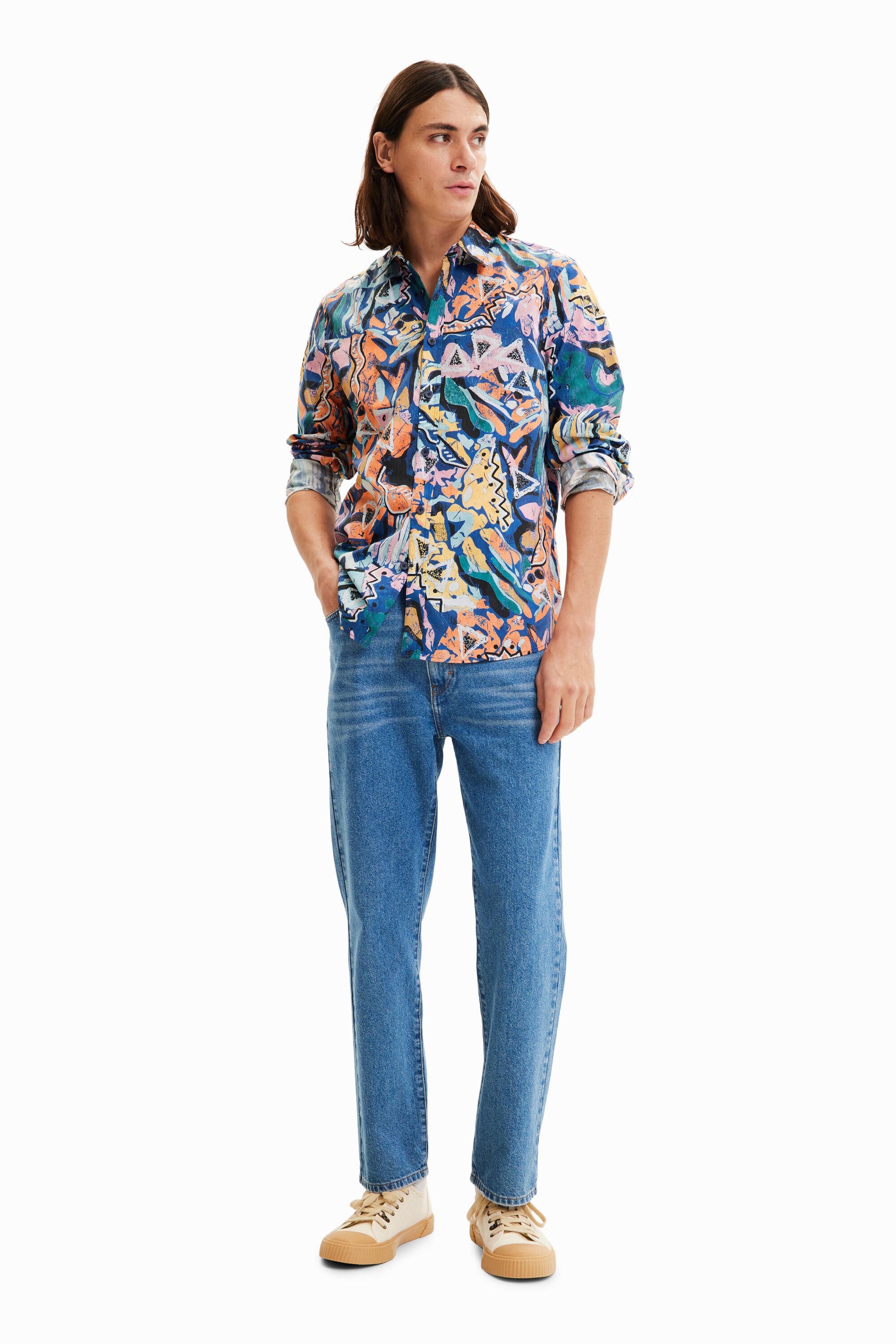 Chemise arty manches longues