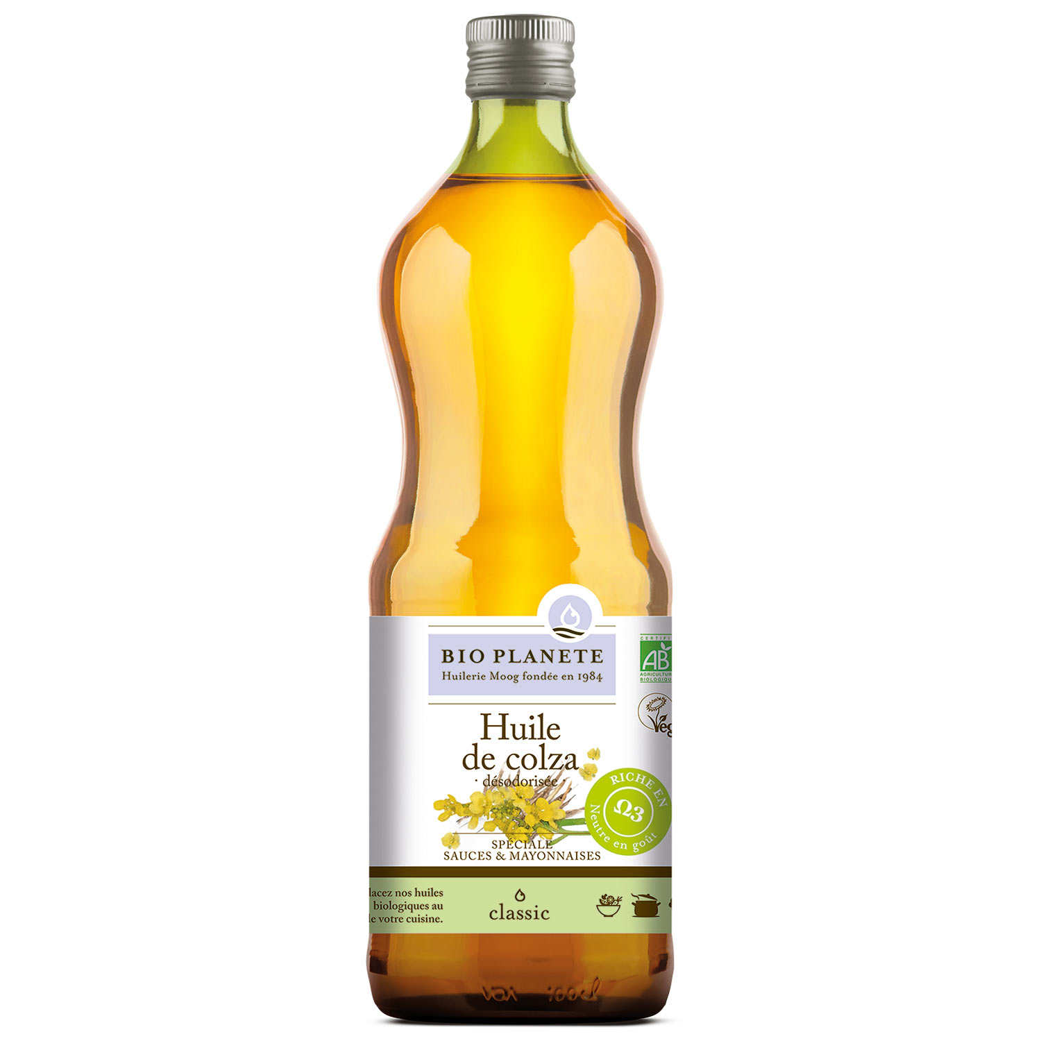 Huile bio spéciale sauces et mayonnaises (colza désodorisée)