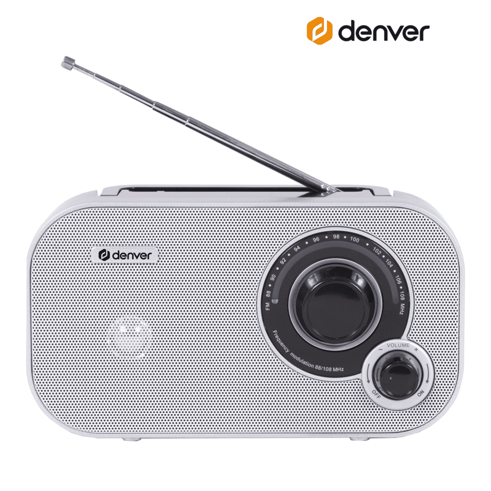 Denver TR51 FM radio noodradio - White