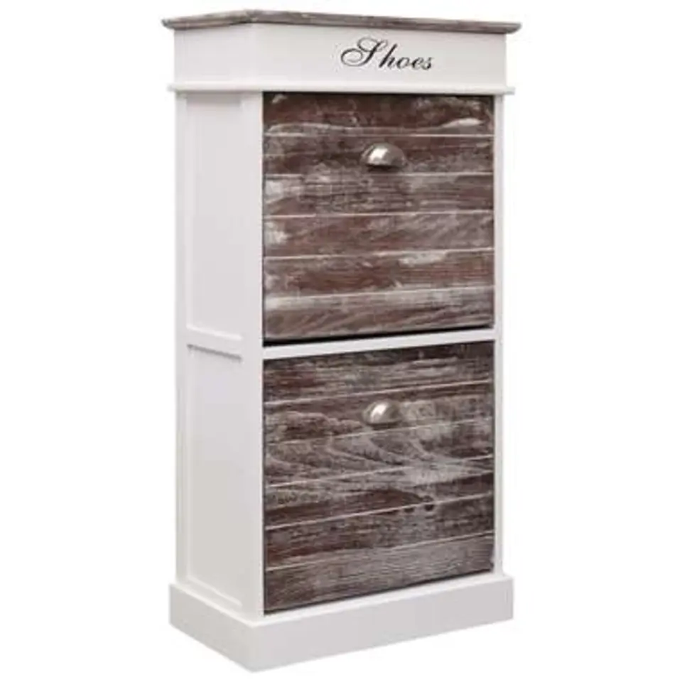vidaXL - Schoenenkast - Bruin - Hout