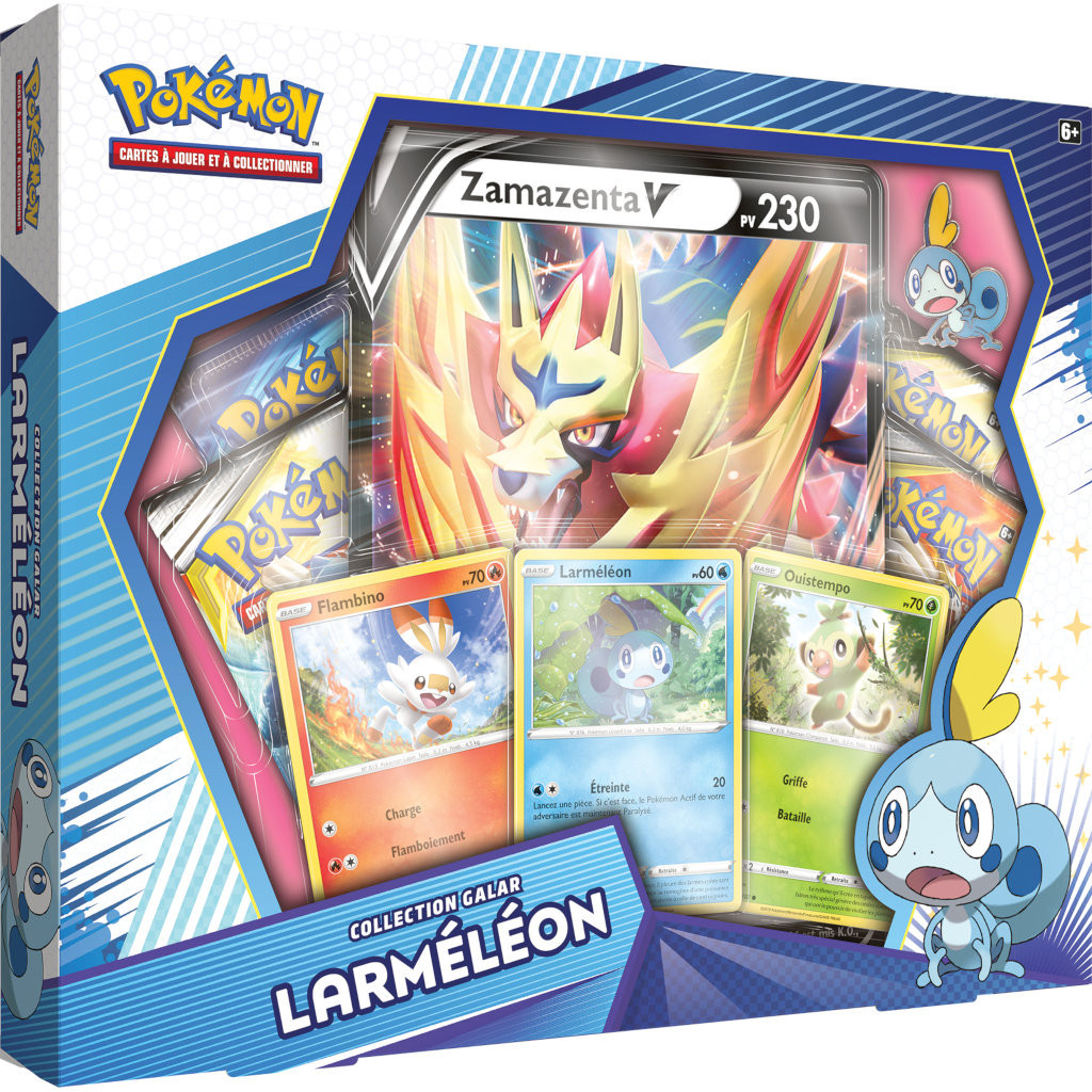 Coffret Pokémon Epée et Bouclier - Larméléon Zamazenta V