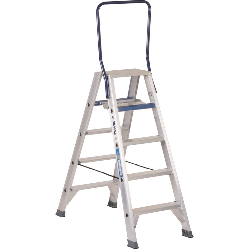 ASC dubbele trap met beugel 2x5 treden