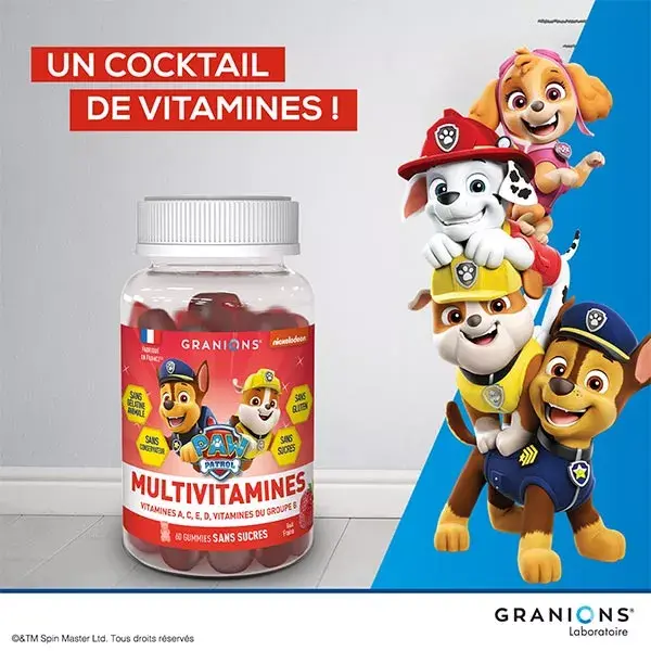 Granions Paw Patrol Multivitamin Gummies 60 gomas