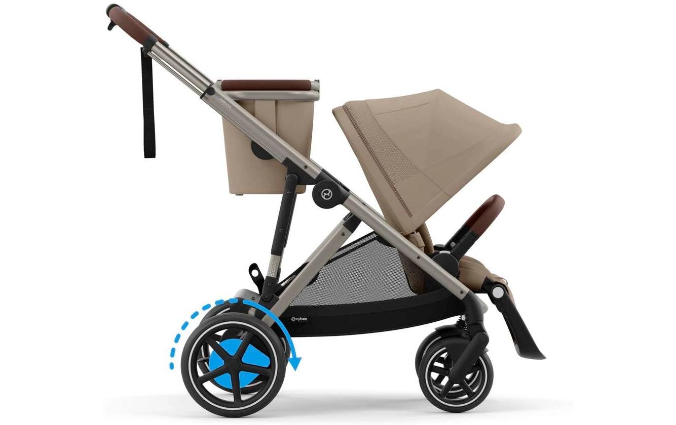 Kinderwagen eGazelle S Beige<br>Elektrischer Kinderwagen mit 20 Kombinationen