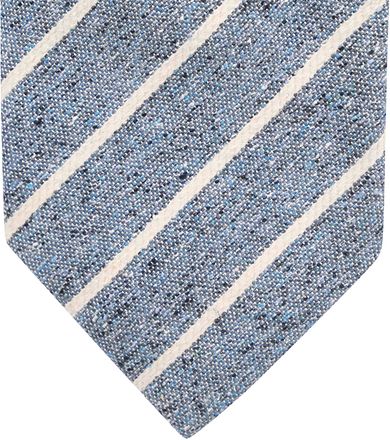 Suitable Stropdas Linnen Streep Blauw TI23-26 kopen