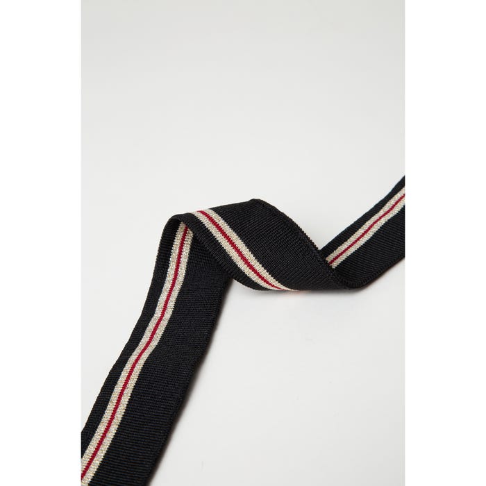 Atelier Veritas-Geribbelde boord met lurex 3cm