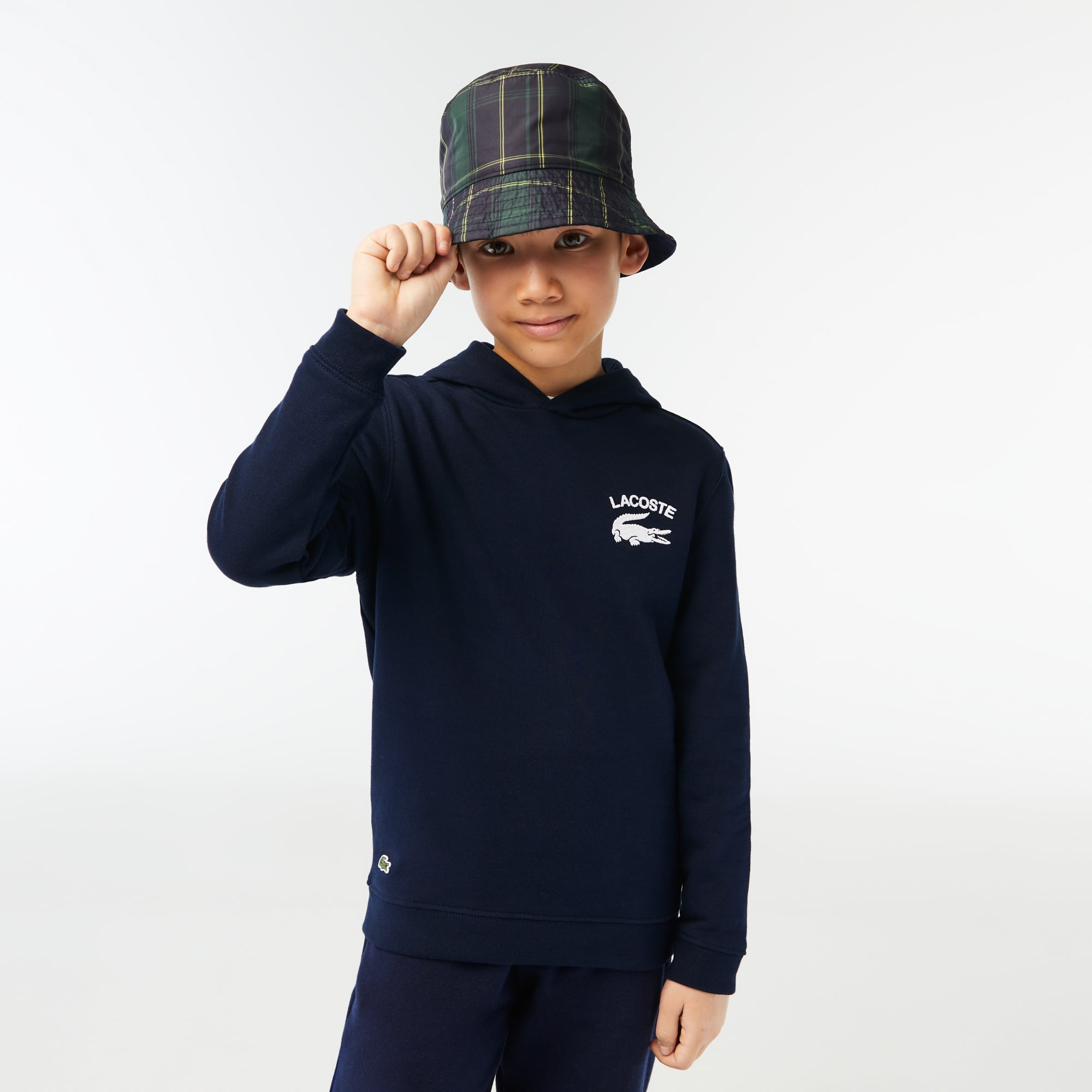 Sweatshirt à capuche garçon Lacoste avec imprimés Pullovers & Sweatshirts - Bleu - Lacoste - Garçon