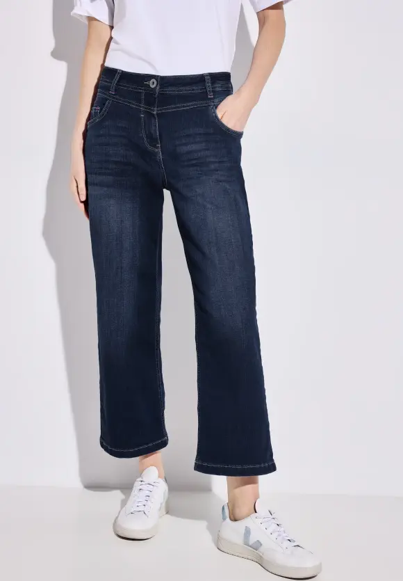 Loose Fit Jeans - Dark blue wash