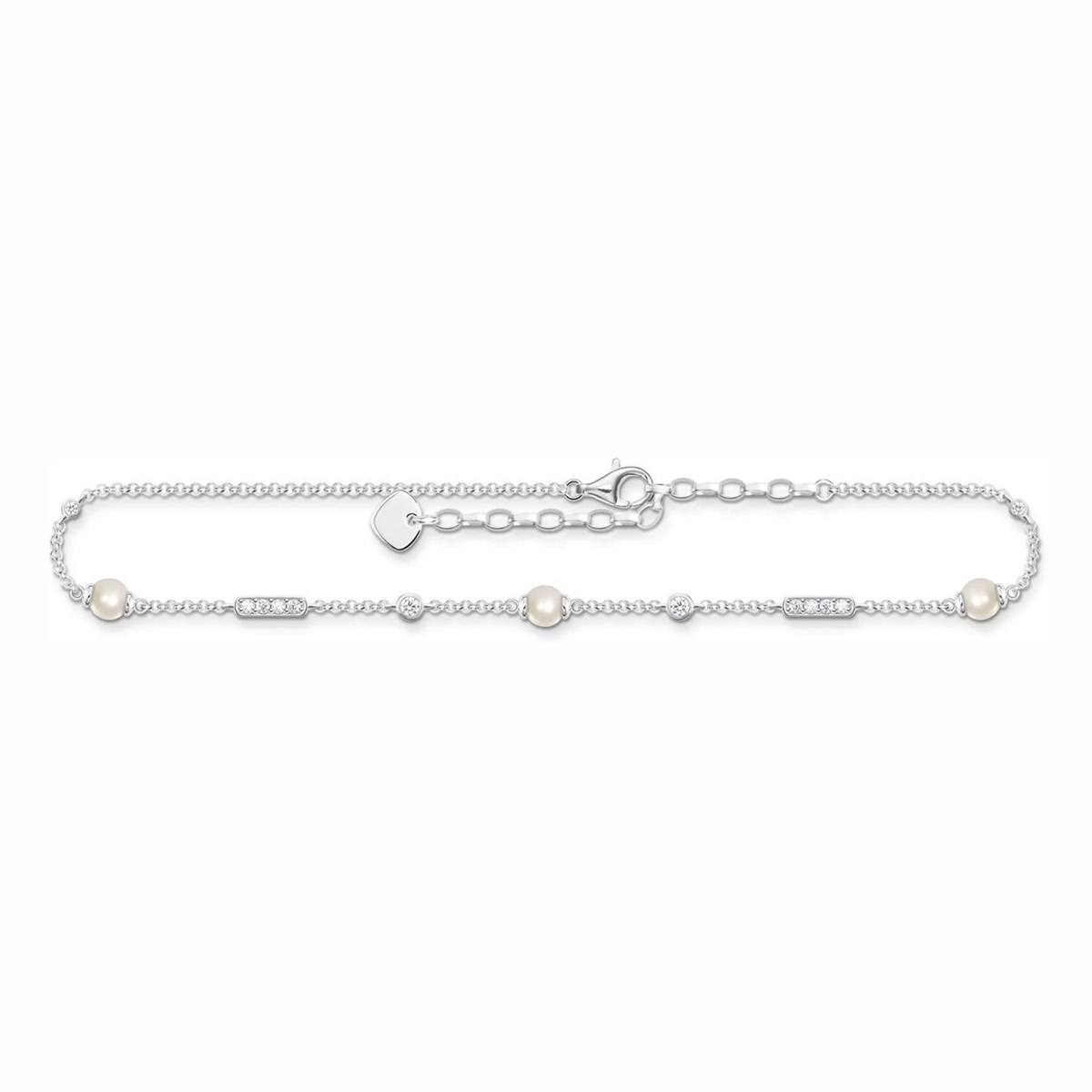 Chaine de cheville Thomas Sabo argent perles