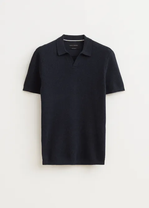 Polo honingraat blauw (BLW.MEL)