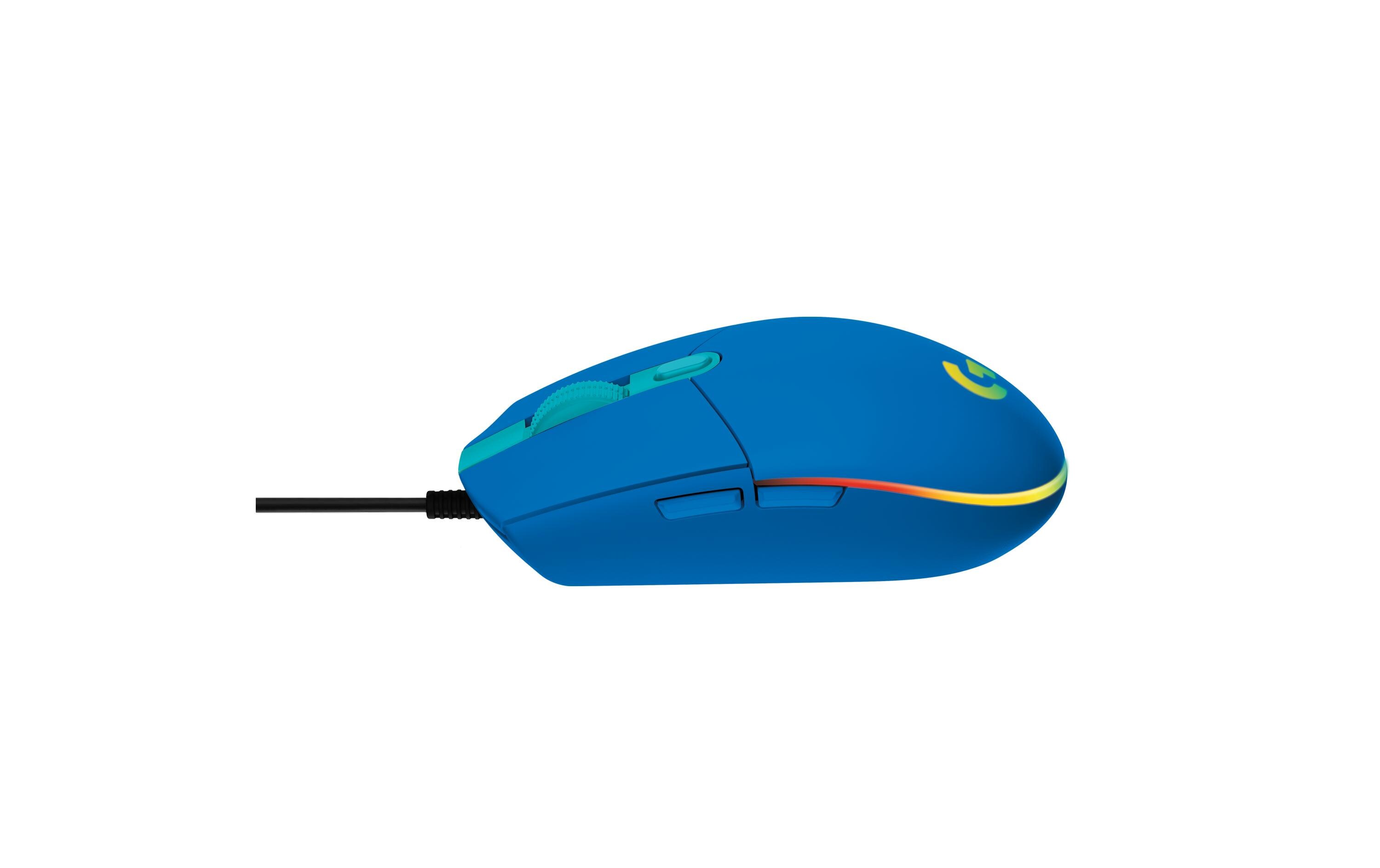 Gaming-Maus G203 Lightsync BlauReaktionsschnelle und leichte USB-Gamingmaus