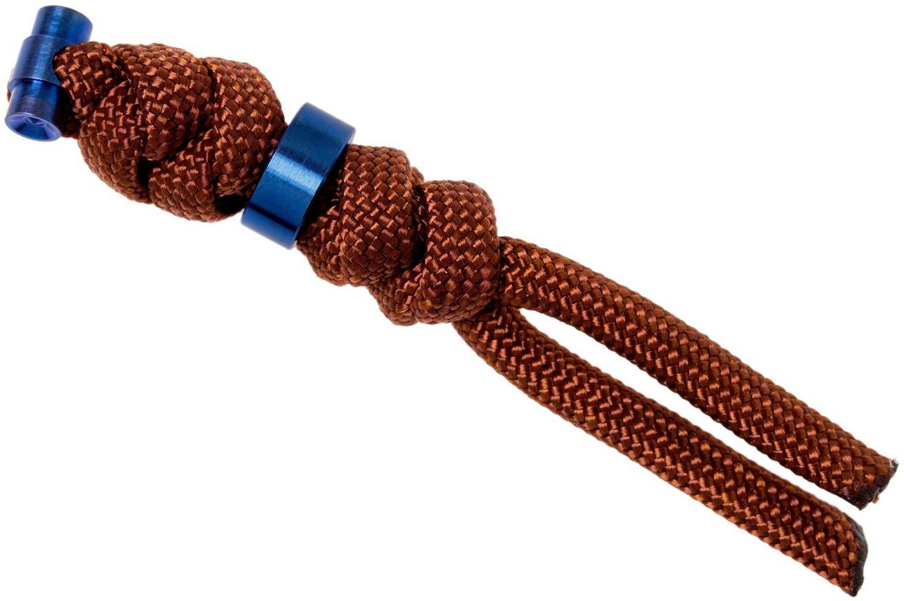 Chris Reeve Small Sebenza Lanyard with bead rust/blue S31-7054