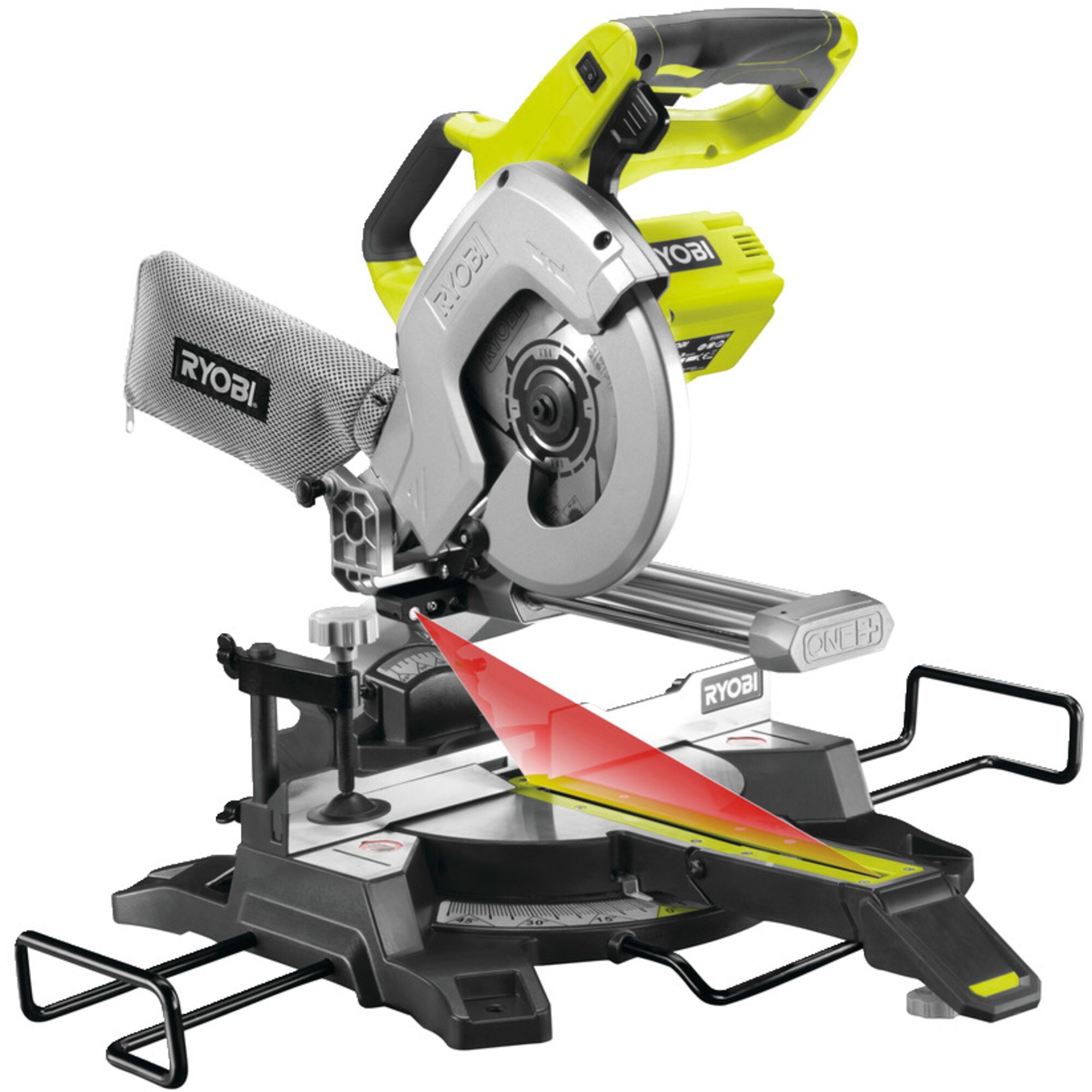 Ryobi Kapp-und Gehrungssäge ONE+ Akku-Kapp-und Gehrungssäge R18MS216-0, 18Volt