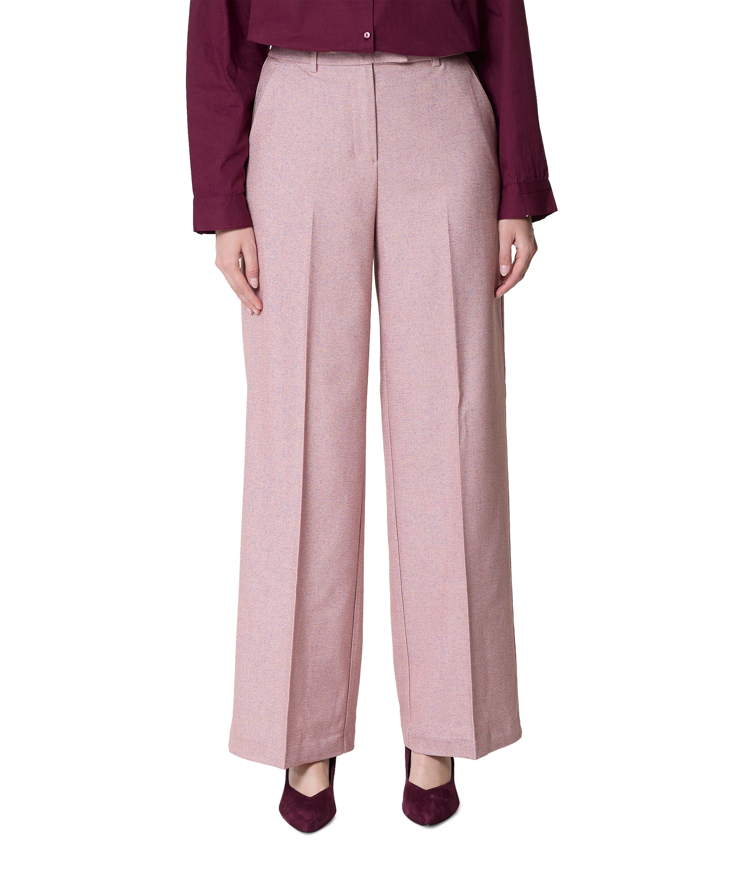 Vila VIKEEP HW WIDE TAILORED PANTS dames broek roze