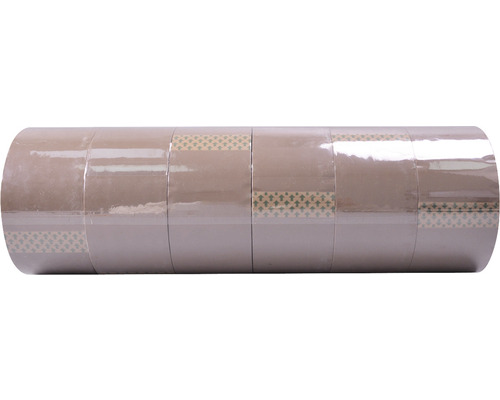 Verpakkingstape bruin 6x 48 mm x 66 m
