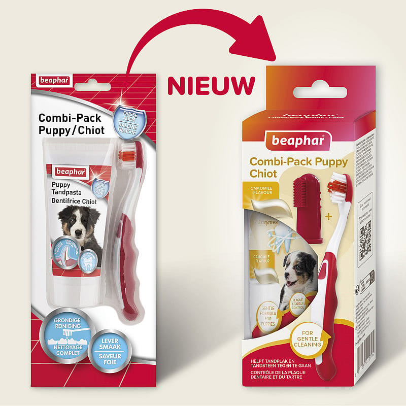 Beaphar Combi-Pack Puppy Tandpasta & Borstel | 13796